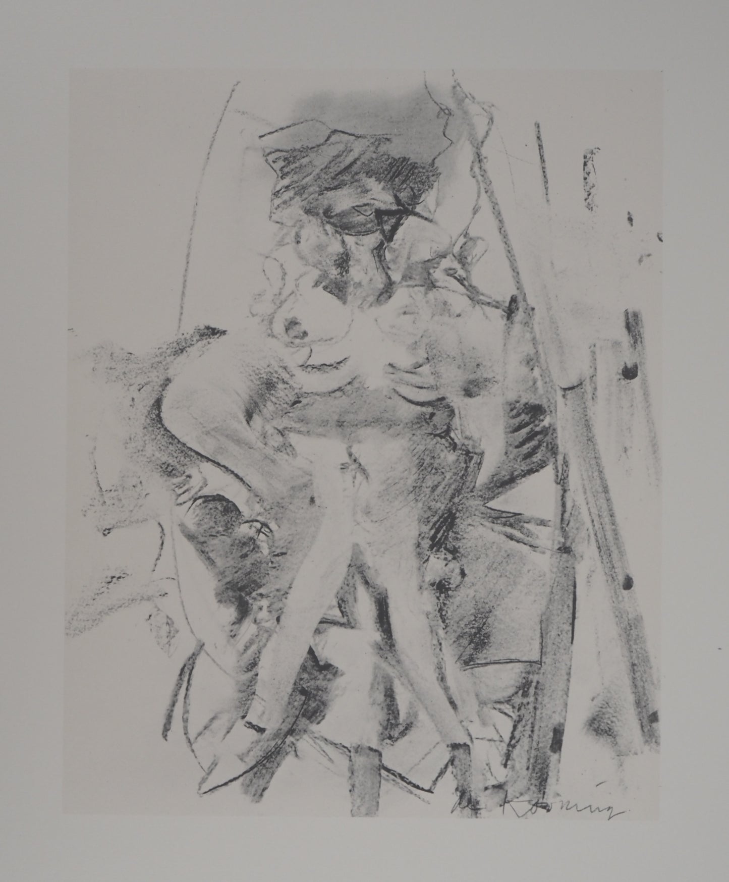Willem DE KOONING : Femme à la barque - Lithographie signée