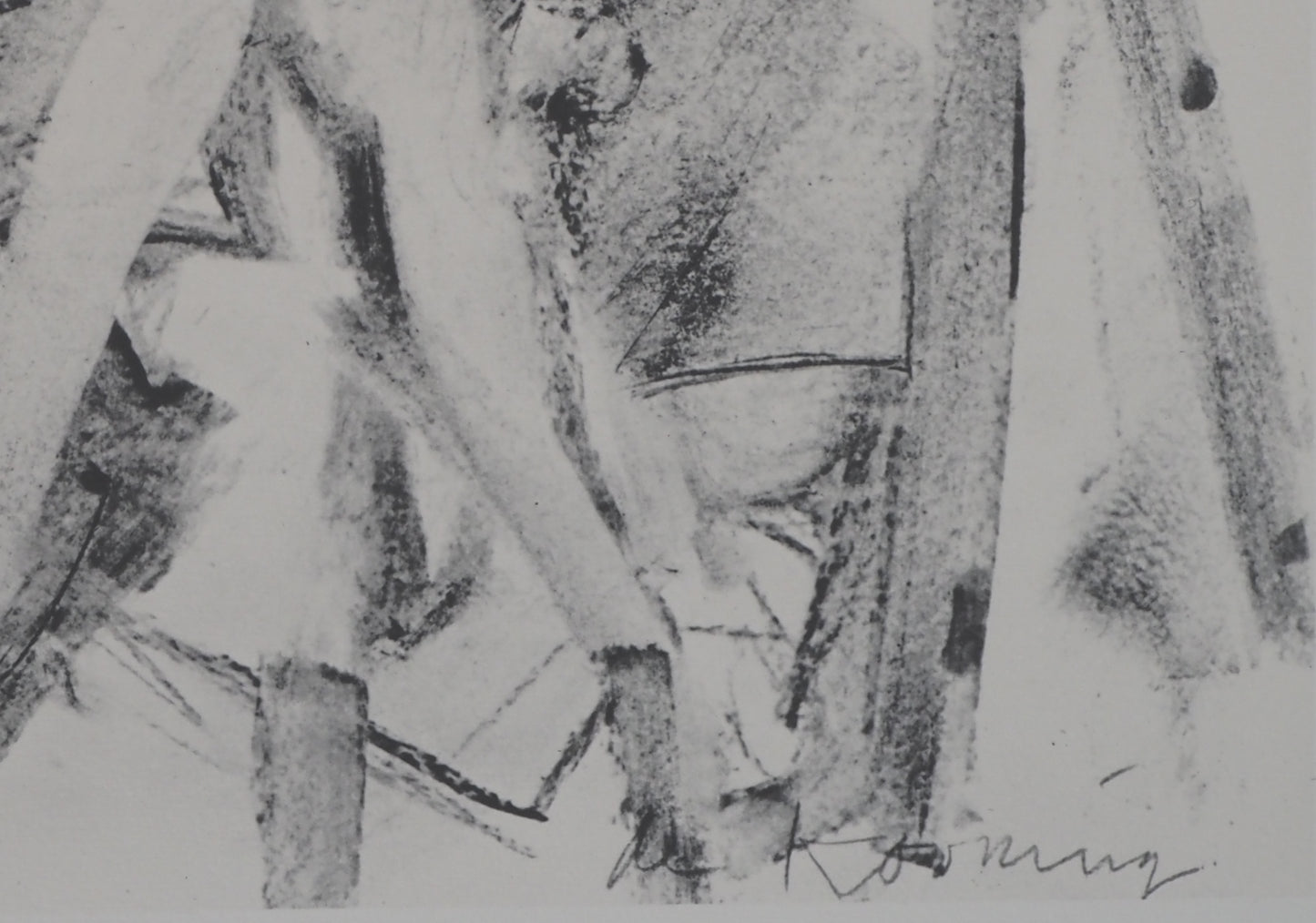 Willem DE KOONING : Femme à la barque - Lithographie signée
