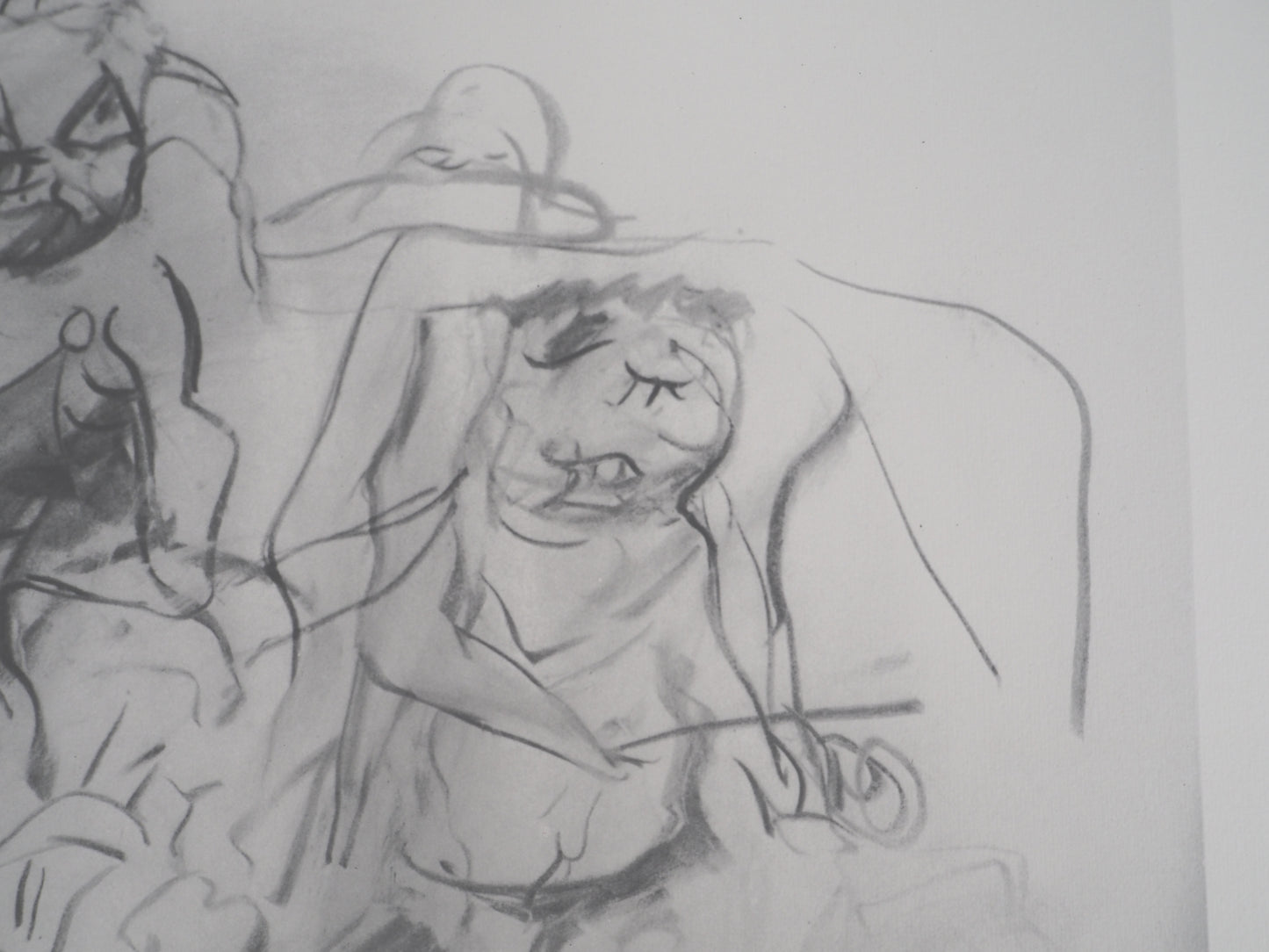 Willem DE KOONING : Personnages fauves dans le paysage - Lithographie signée