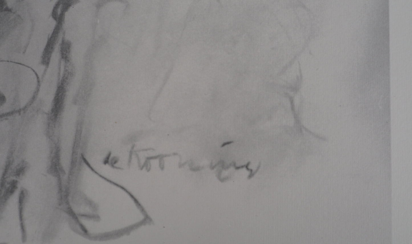 Willem DE KOONING : Personnages fauves dans le paysage - Lithographie signée