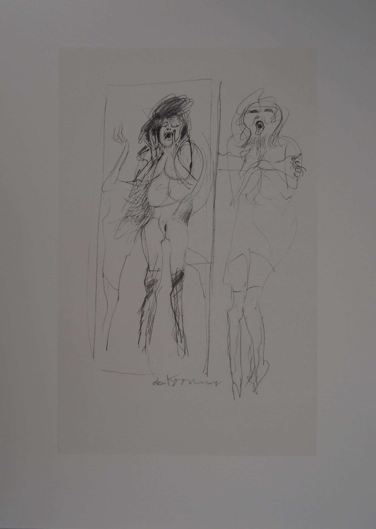 Willem DE KOONING : Cri de femme - Lithographie signée