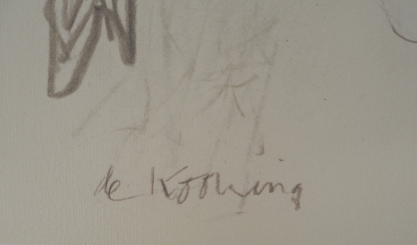 Willem DE KOONING : Deux nus dansants - Lithographie signée