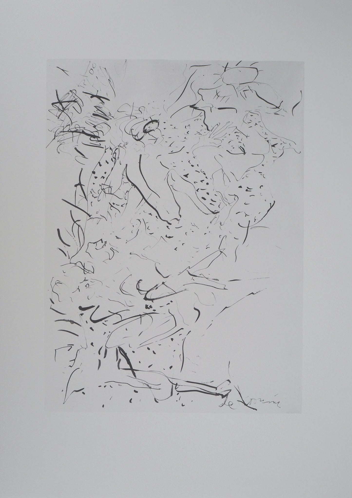 Willem DE KOONING : Hommage à Brueghel - Lithographie signée