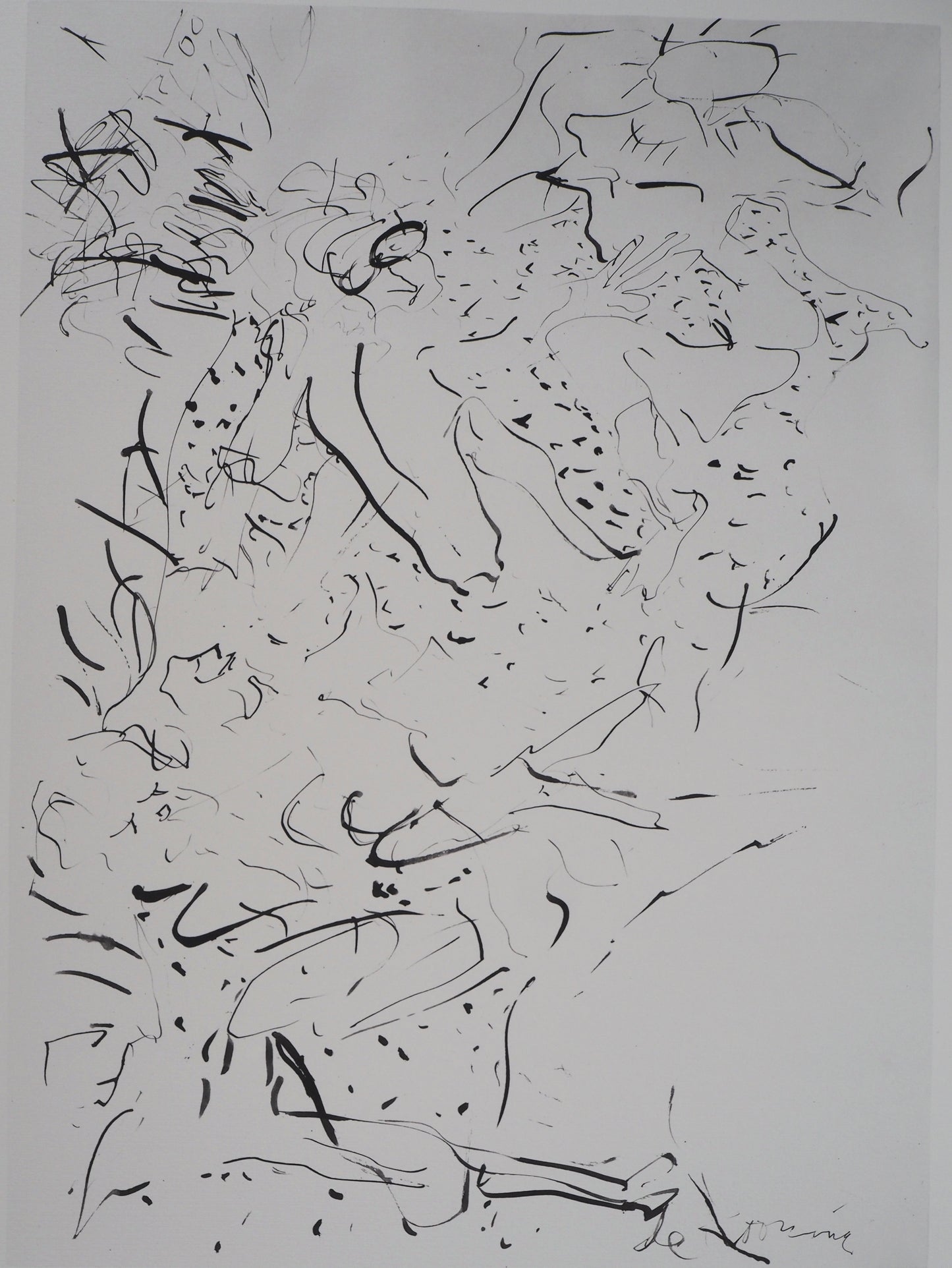 Willem DE KOONING : Hommage à Brueghel - Lithographie signée