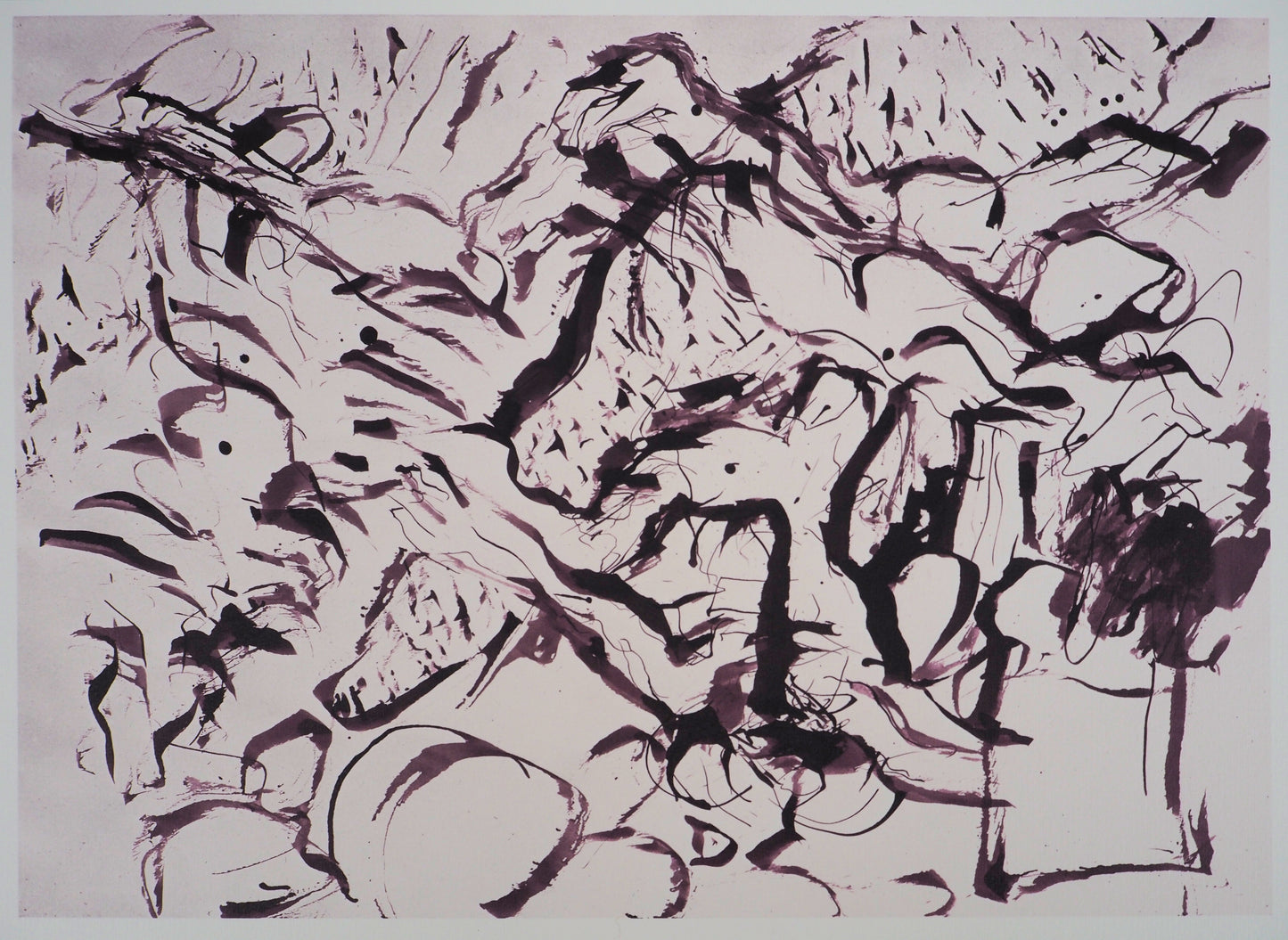 Willem DE KOONING : Spolète sauvage - Lithographie