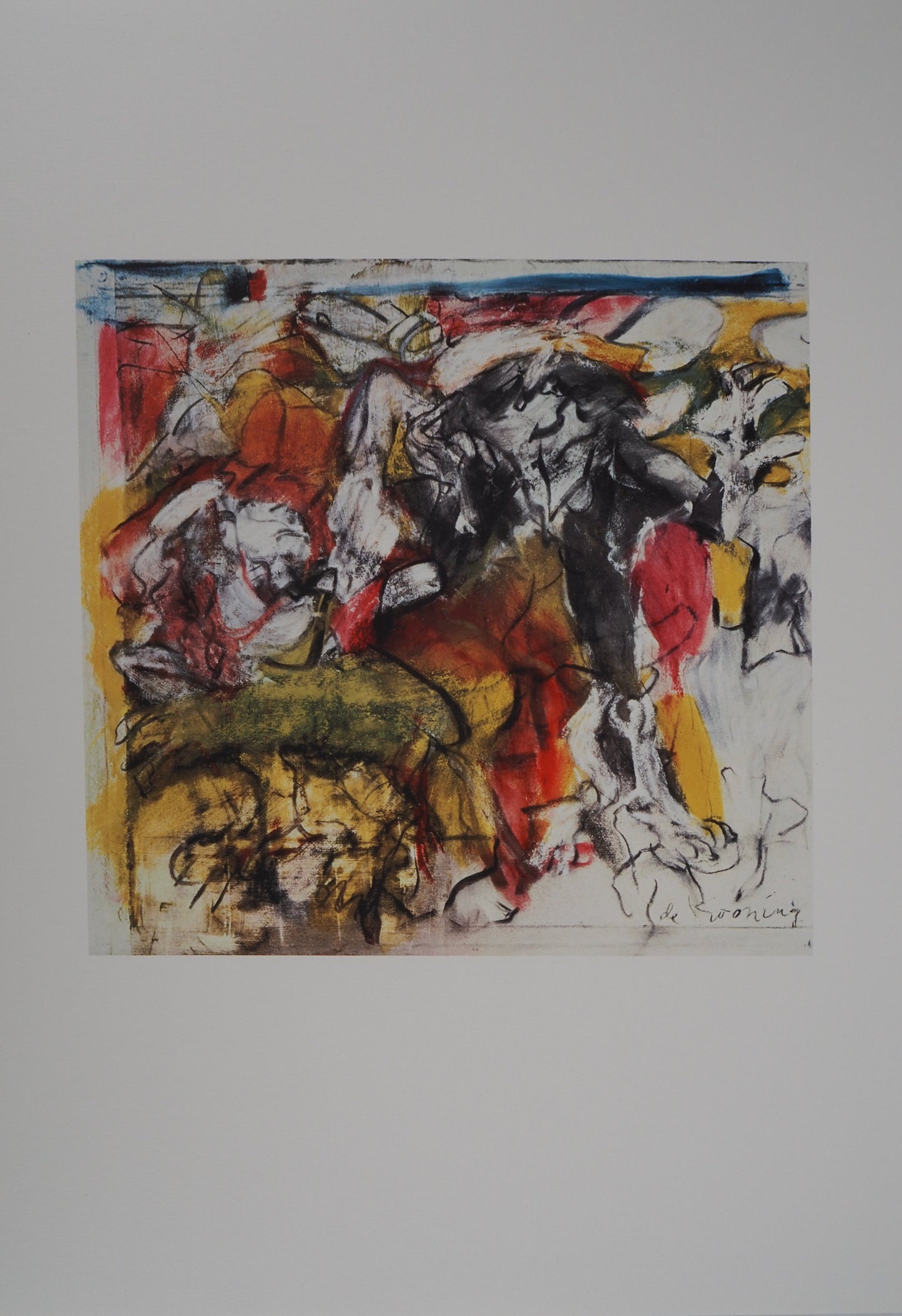 Willem DE KOONING : Figures dans le paysage - Lithographie signée