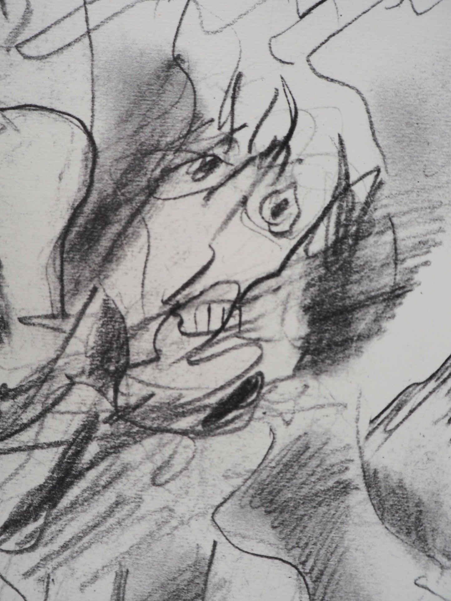 Willem DE KOONING : L'Homme derrière la brume - Lithographie signée