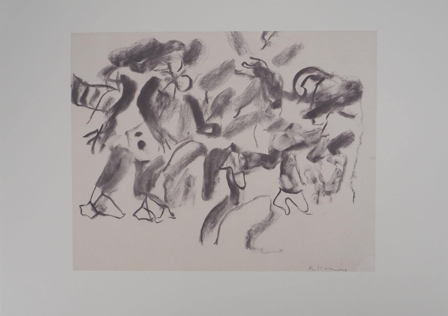 Willem DE KOONING : Danse fauve - Lithographie signée