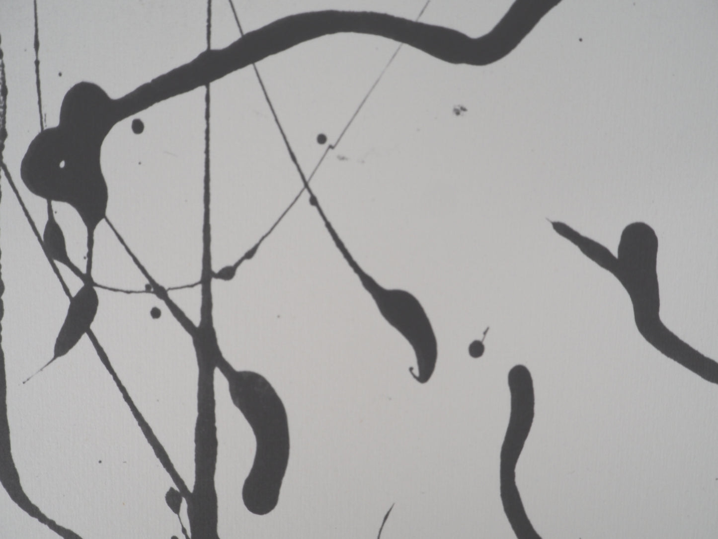 Willem DE KOONING : Composition en noir et blanc - Lithographie signée