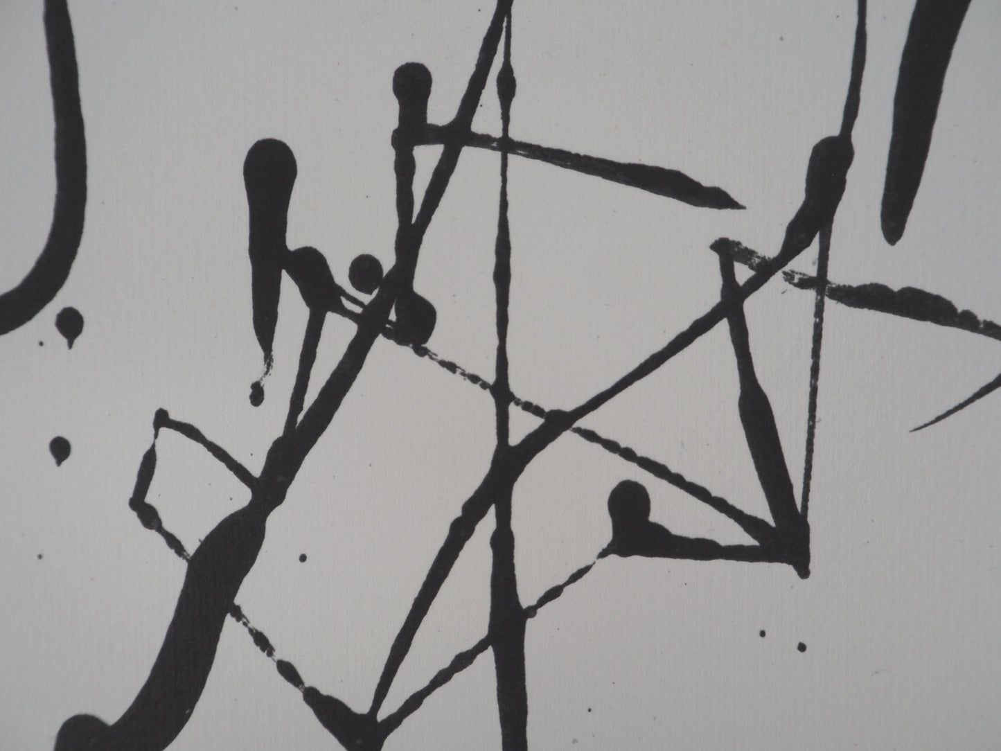 Willem DE KOONING : Composition en noir et blanc - Lithographie signée