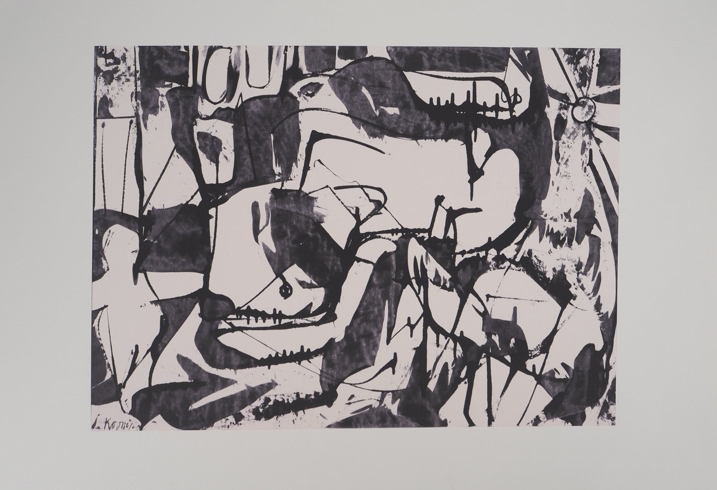 Willem DE KOONING : Abstraction - Lithographie signée