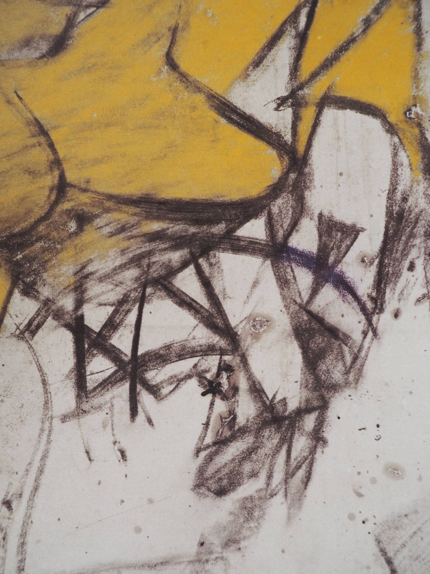 Willem DE KOONING : La femme en jaune - Lithographie signée