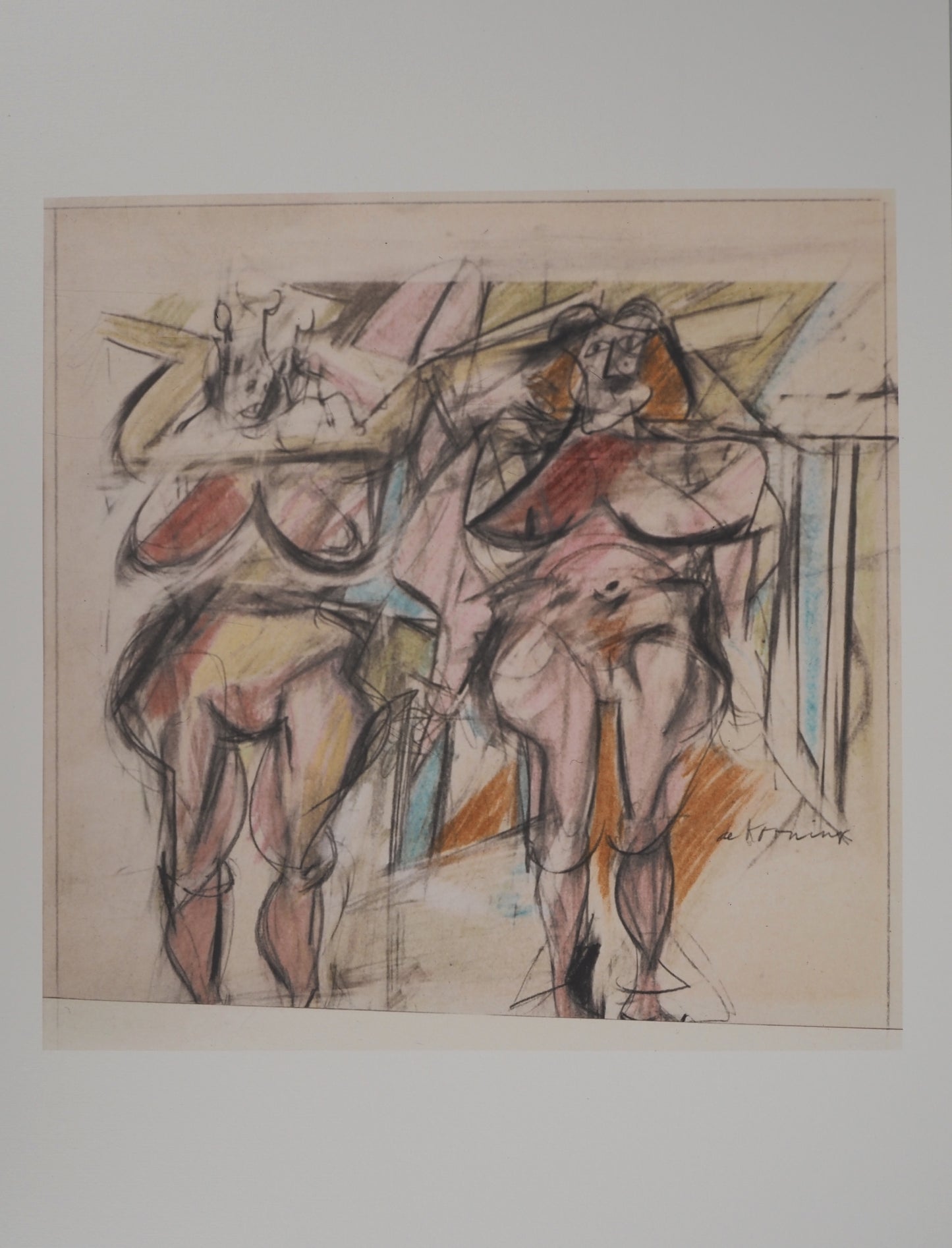 Willem DE KOONING : Deux femmes sauvages - Lithographie signée