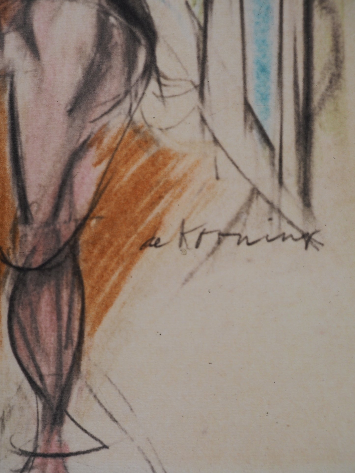 Willem DE KOONING : Deux femmes sauvages - Lithographie signée