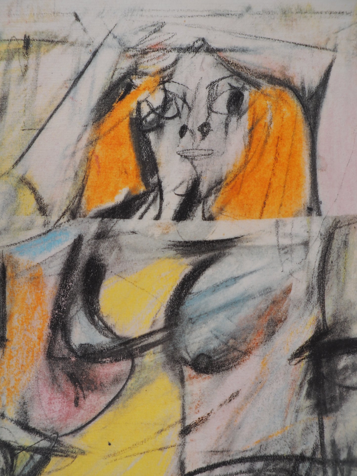 Willem DE KOONING : Femme en jaune - Lithographie signée