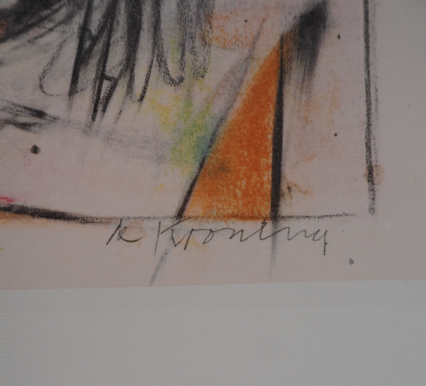Willem DE KOONING : Femme en jaune - Lithographie signée
