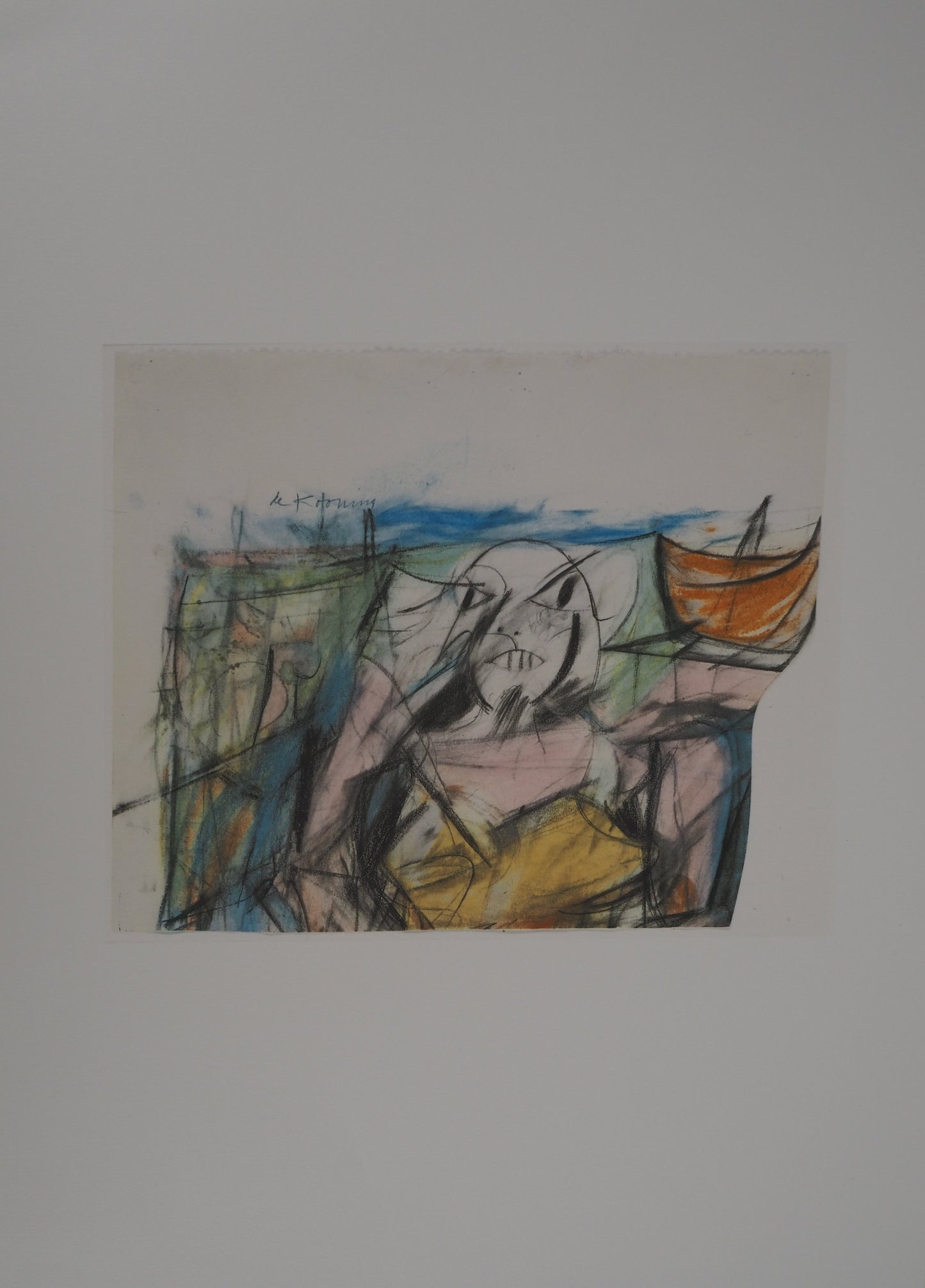 Willem DE KOONING : Femme sur la plage - Lithographie signée