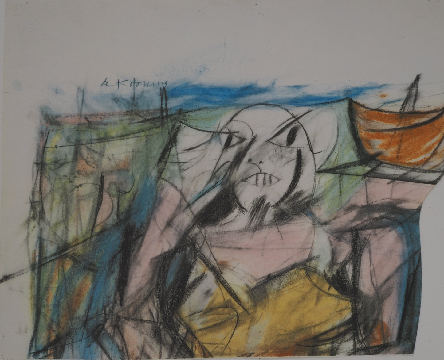 Willem DE KOONING : Femme sur la plage - Lithographie signée