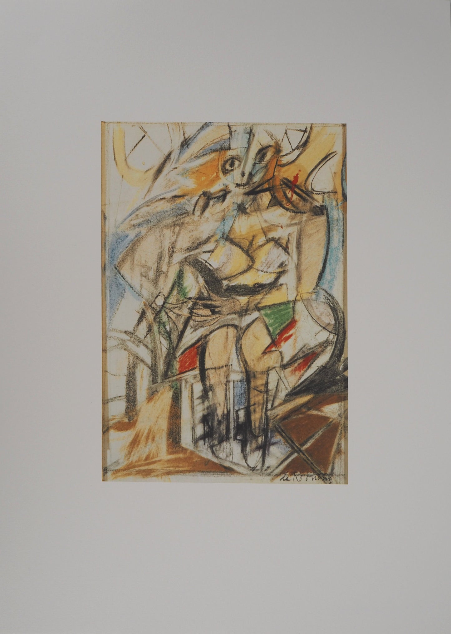 Willem DE KOONING : Modèle assis - Lithographie signée