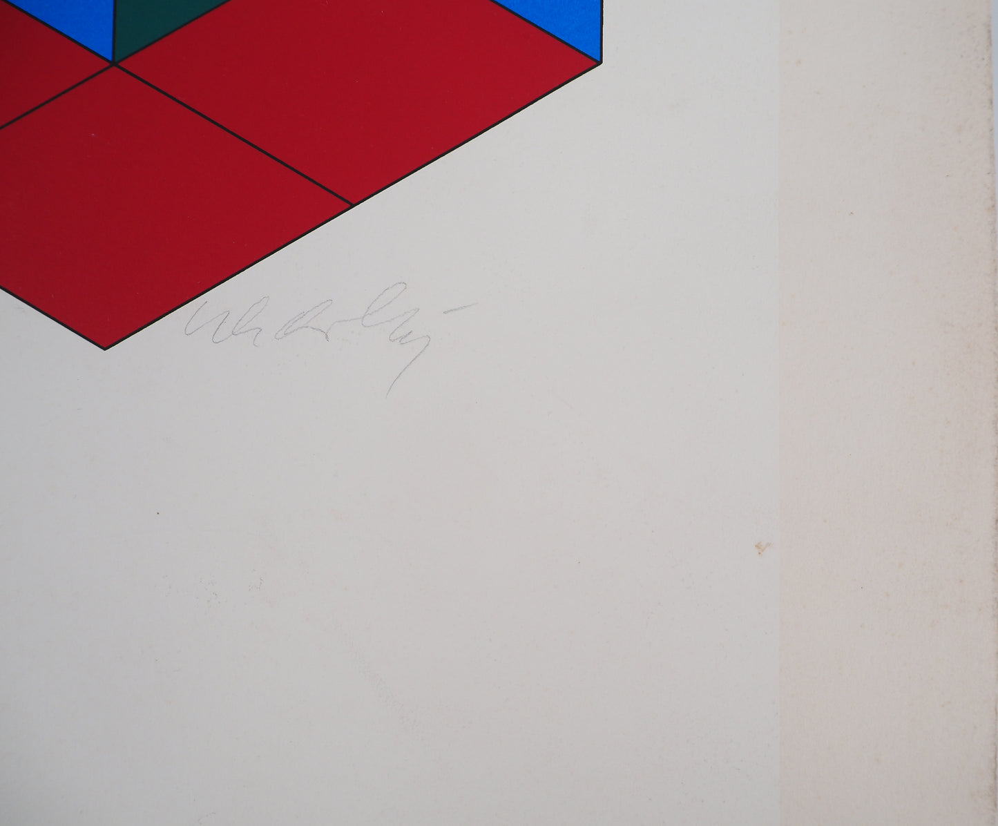 Victor VASARELY : Composition cinétique Bi Hexa - Sérigraphie originale signée