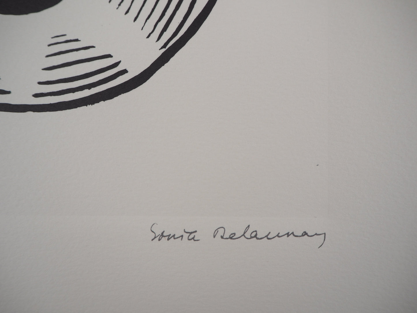 Sonia DELAUNAY : Robe Graphique Art Deco - Lithographie signée