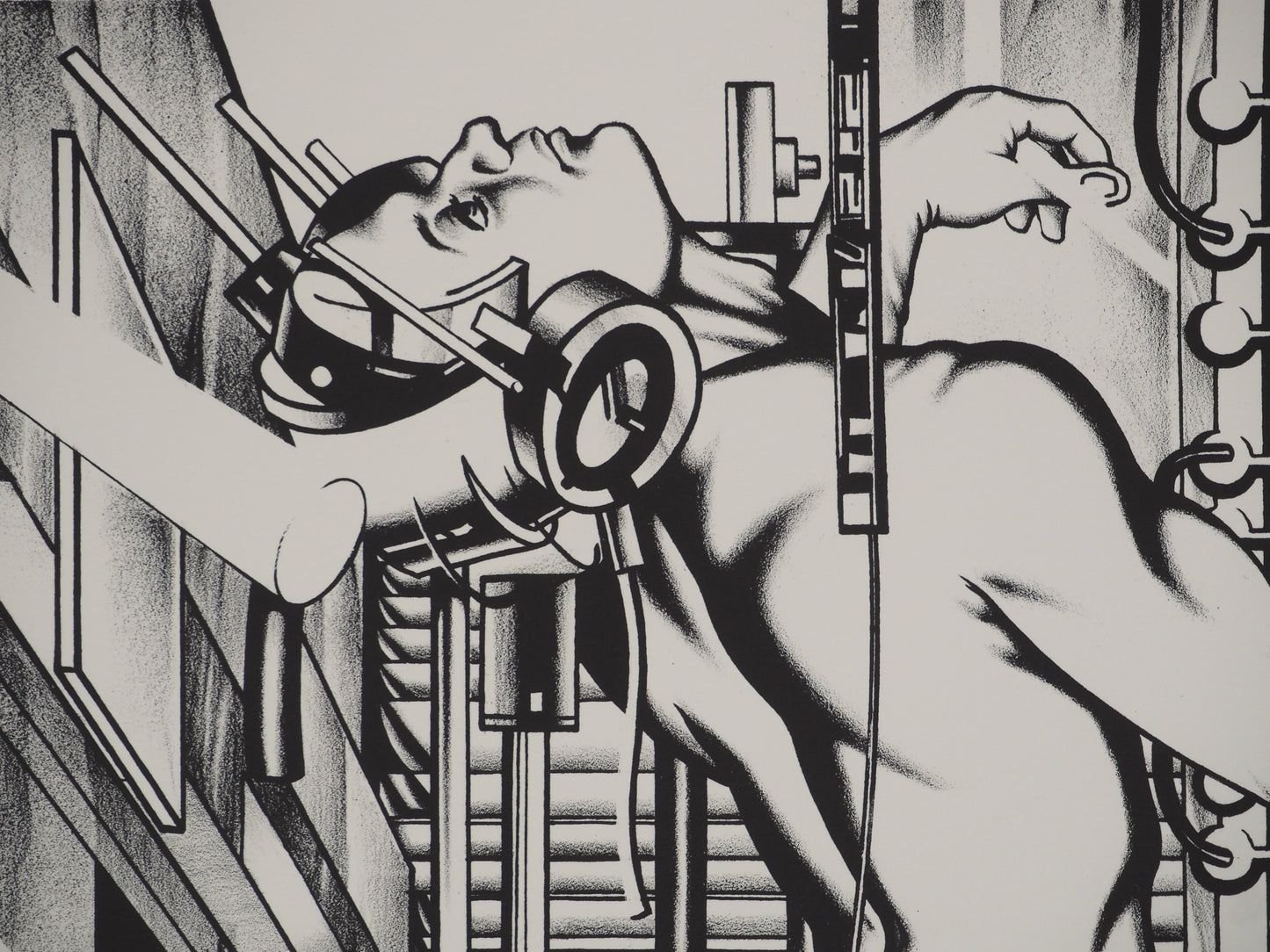 Francisco MELO : Nu futuriste - Lithographie originale signée