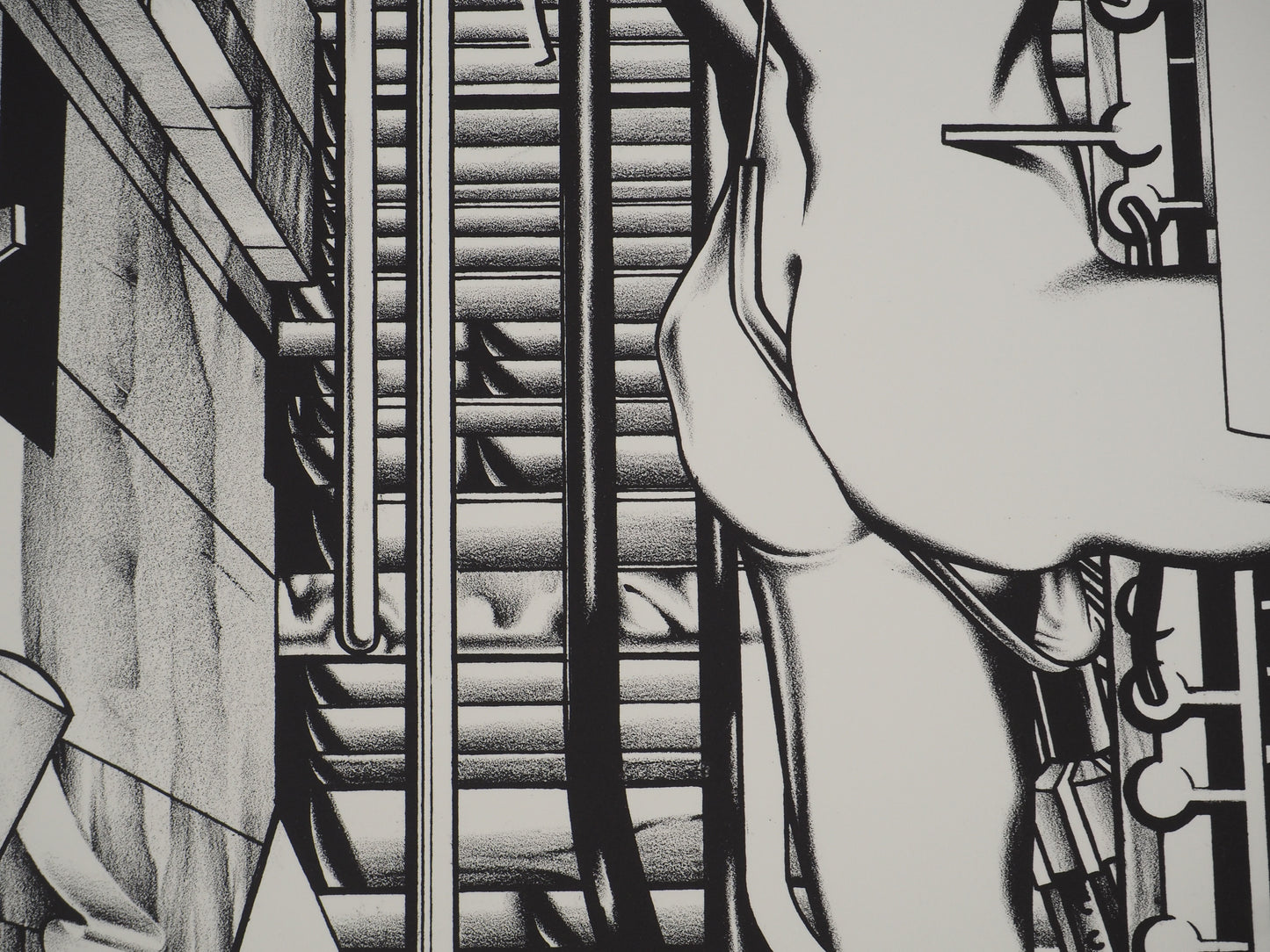 Francisco MELO : Nu futuriste - Lithographie originale signée