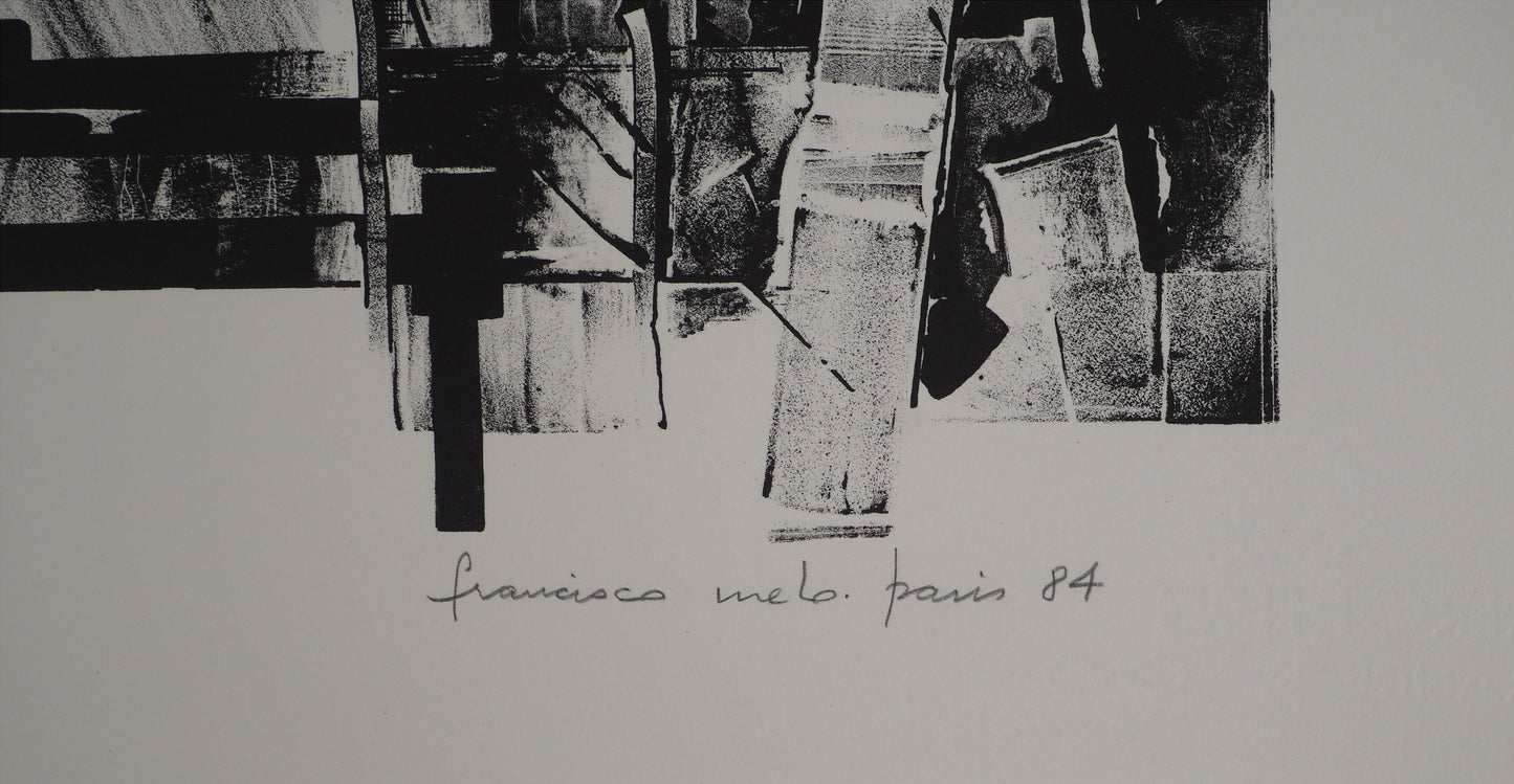 Francisco MELO : Dystopie scientifique - Lithographie originale signée