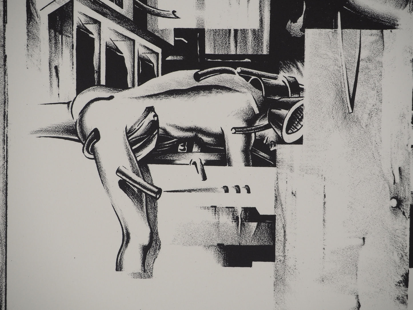 Francisco MELO : Dystopie scientifique - Lithographie originale signée