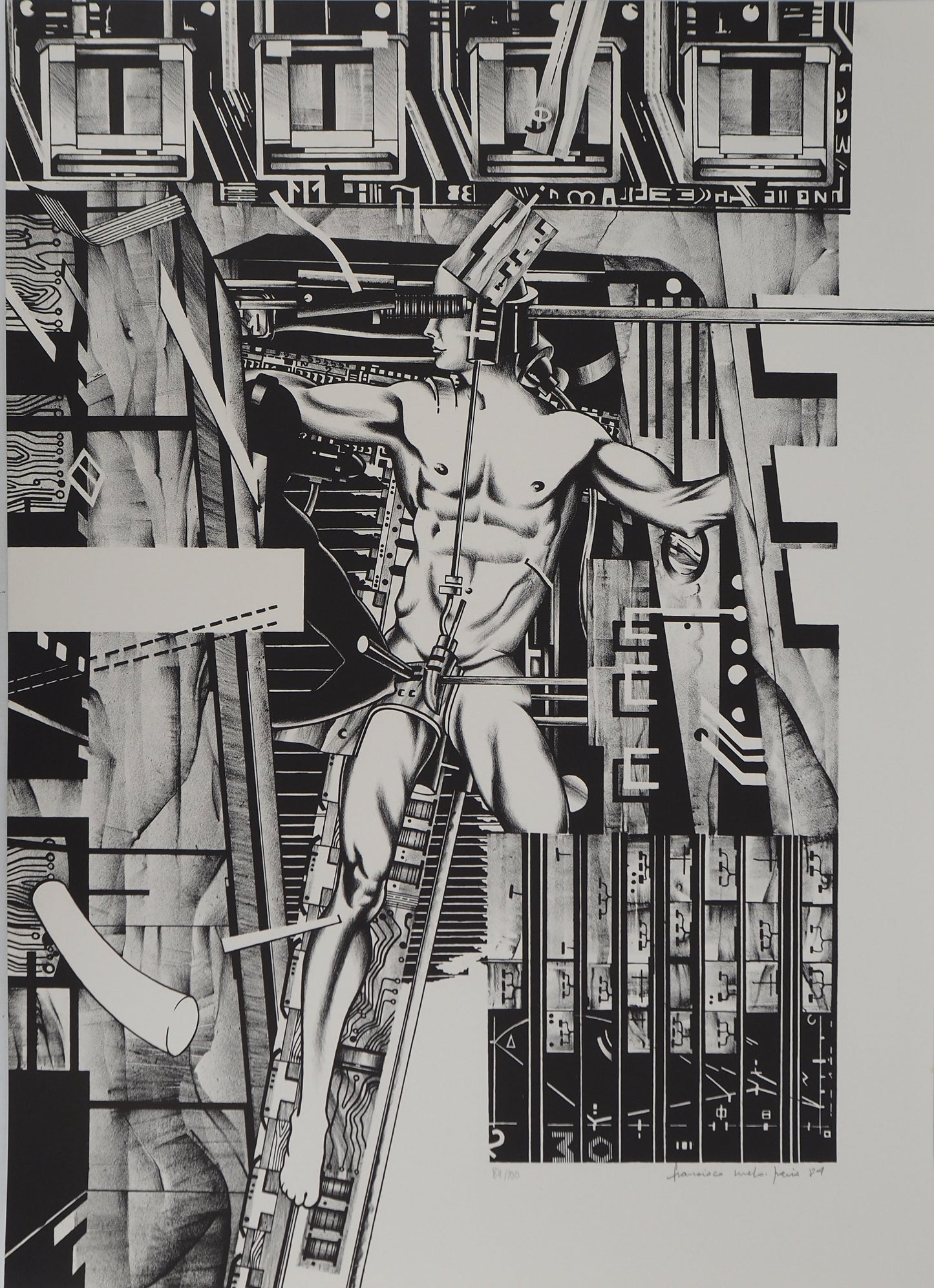 Francisco MELO : Metropolis - Lithographie originale signée