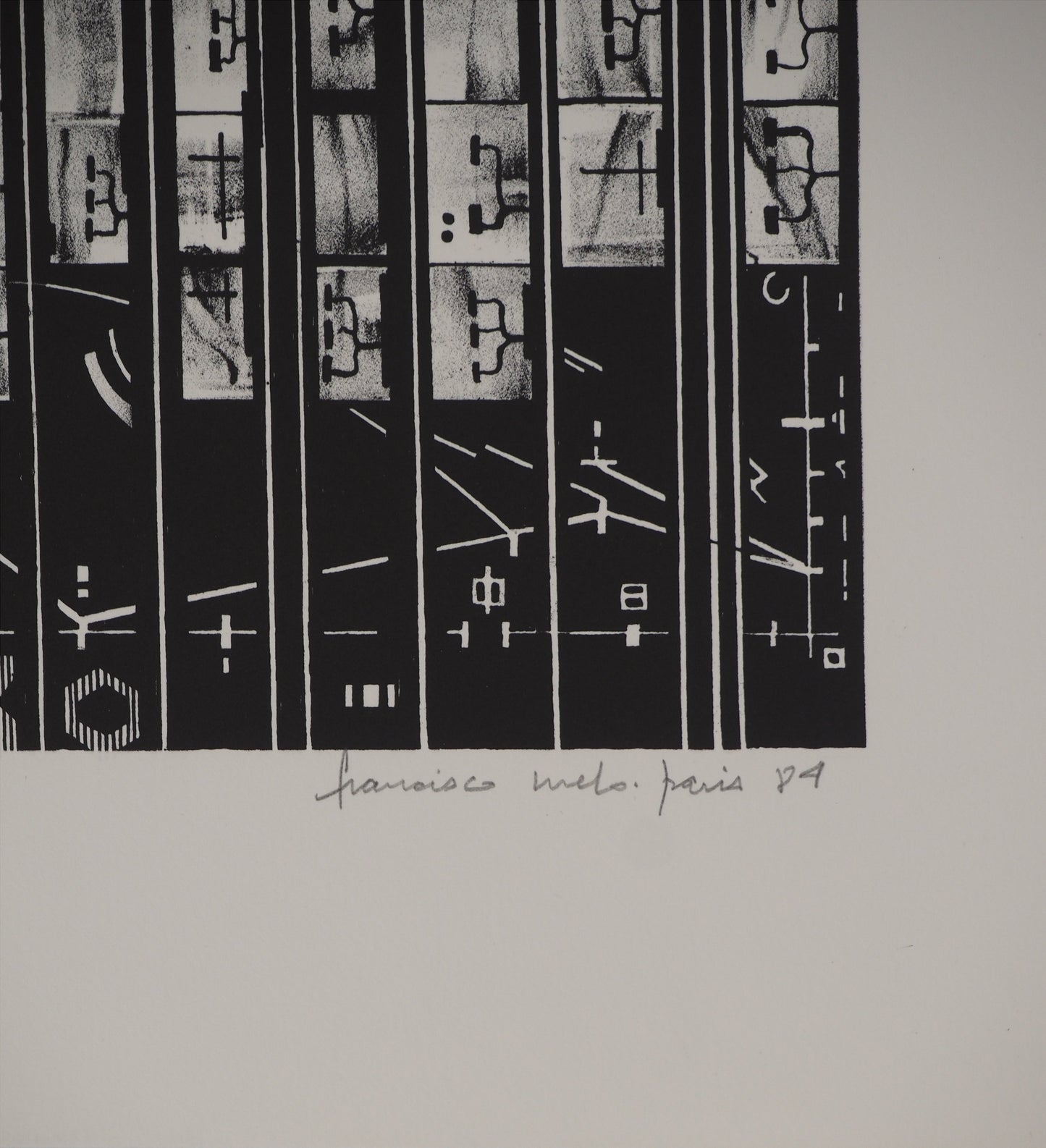 Francisco MELO : Metropolis - Lithographie originale signée