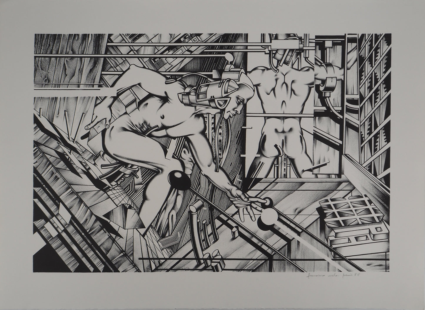 Francisco MELO : Surhomme - Lithographie originale signée