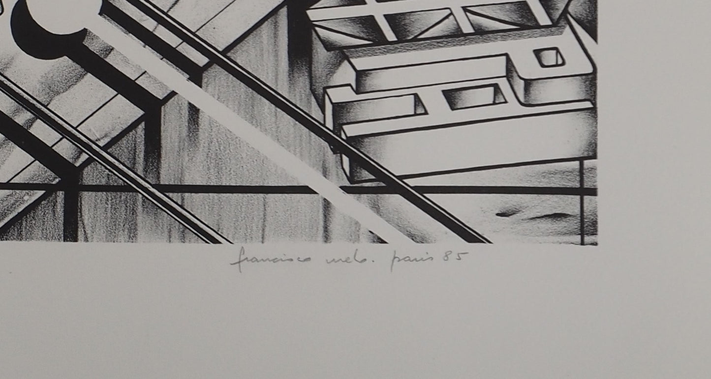 Francisco MELO : Surhomme - Lithographie originale signée