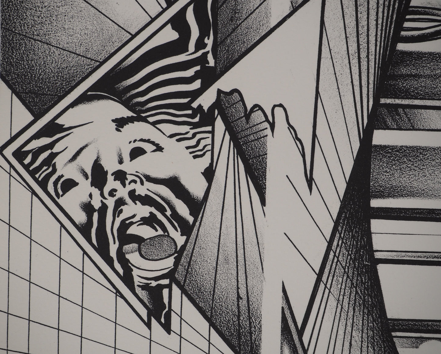 Francisco MELO : Guerriers futuristes - Lithographie originale signée