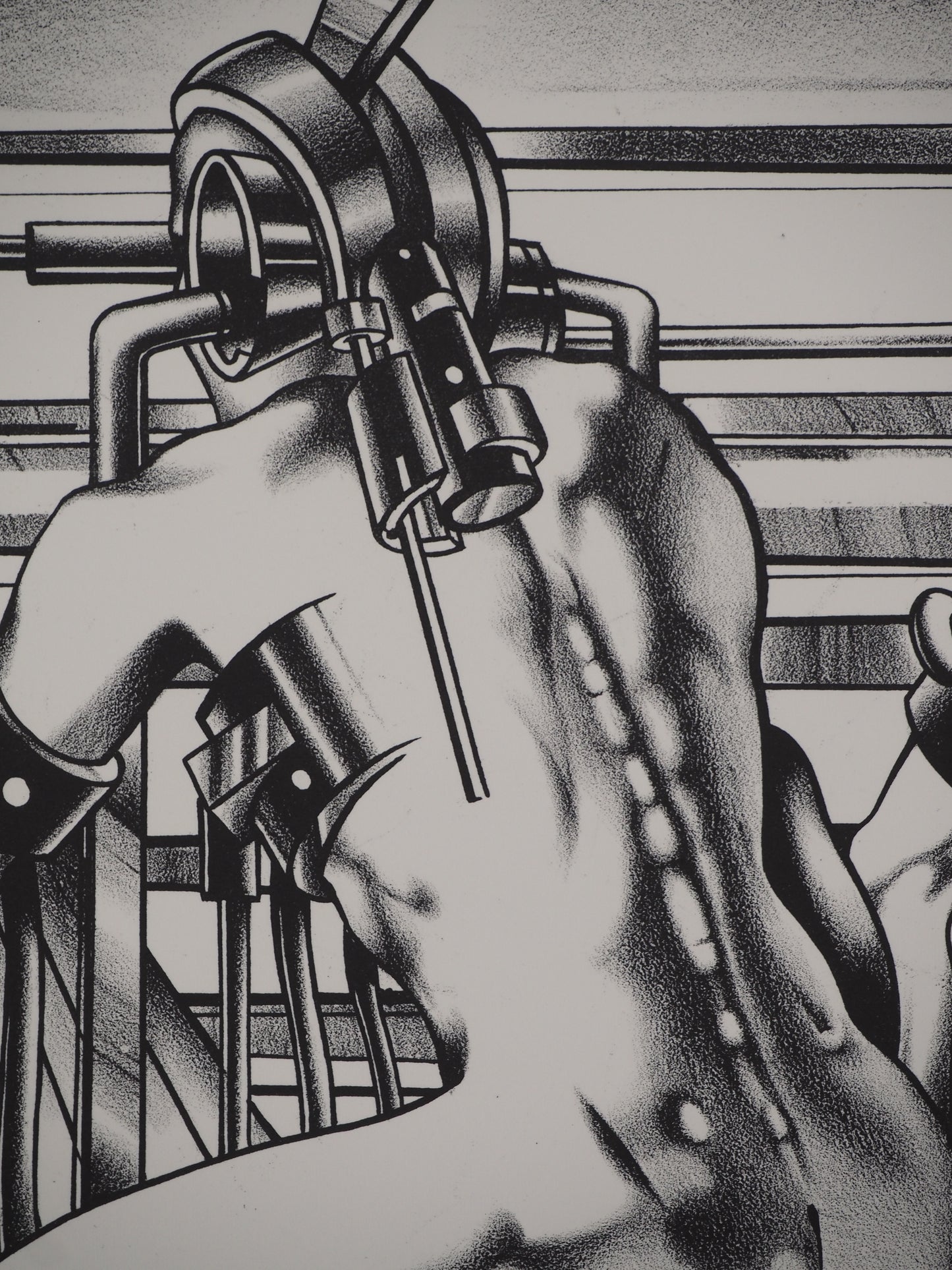 Francisco MELO : Guerriers futuristes - Lithographie originale signée