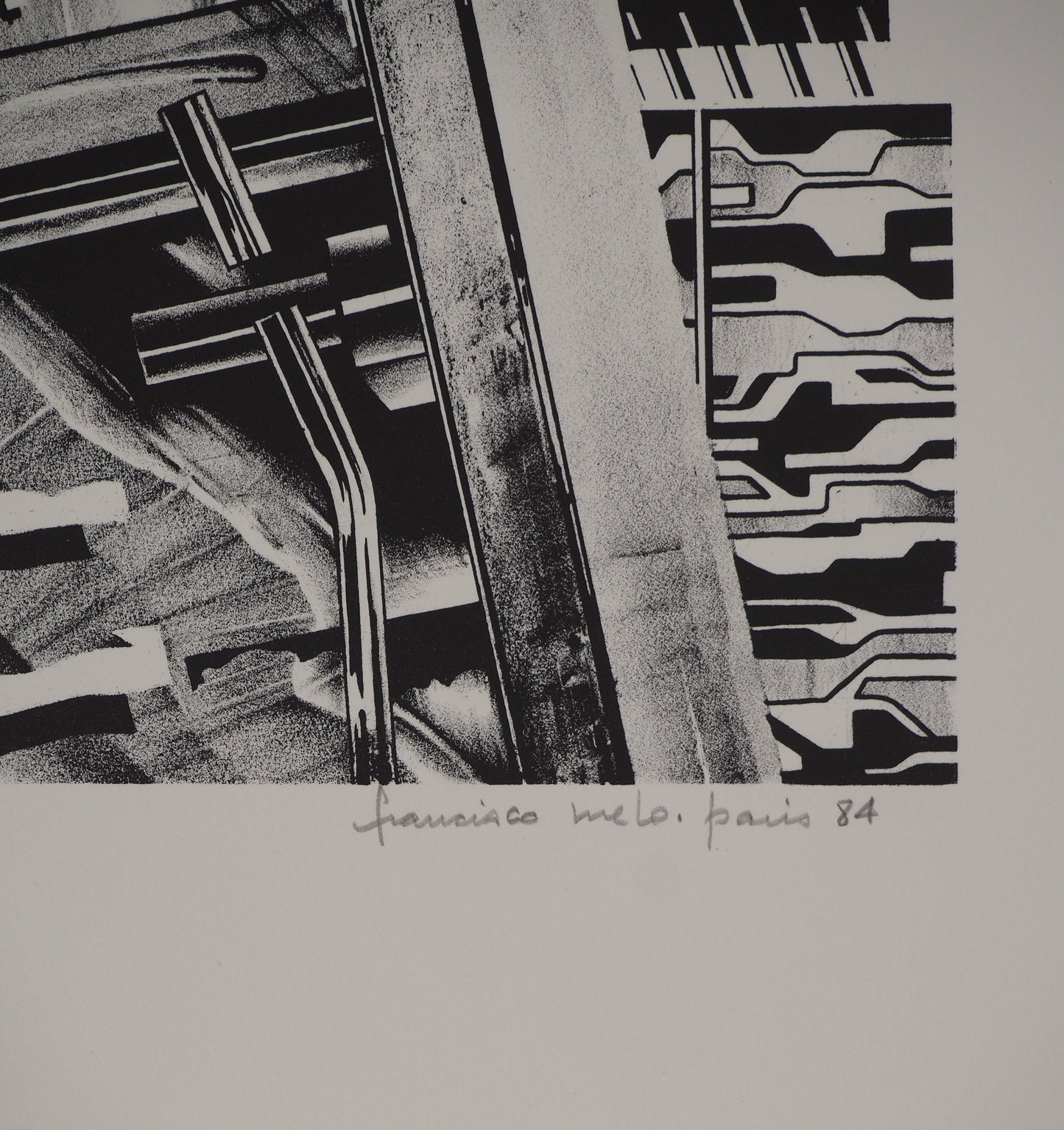 Francisco MELO : Homme du futur - Lithographie originale signée