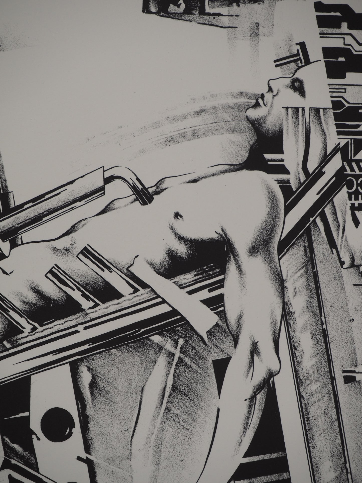 Francisco MELO : Homme du futur - Lithographie originale signée