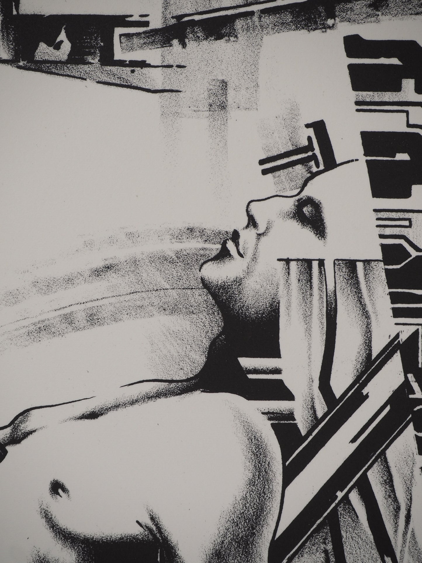 Francisco MELO : Homme du futur - Lithographie originale signée