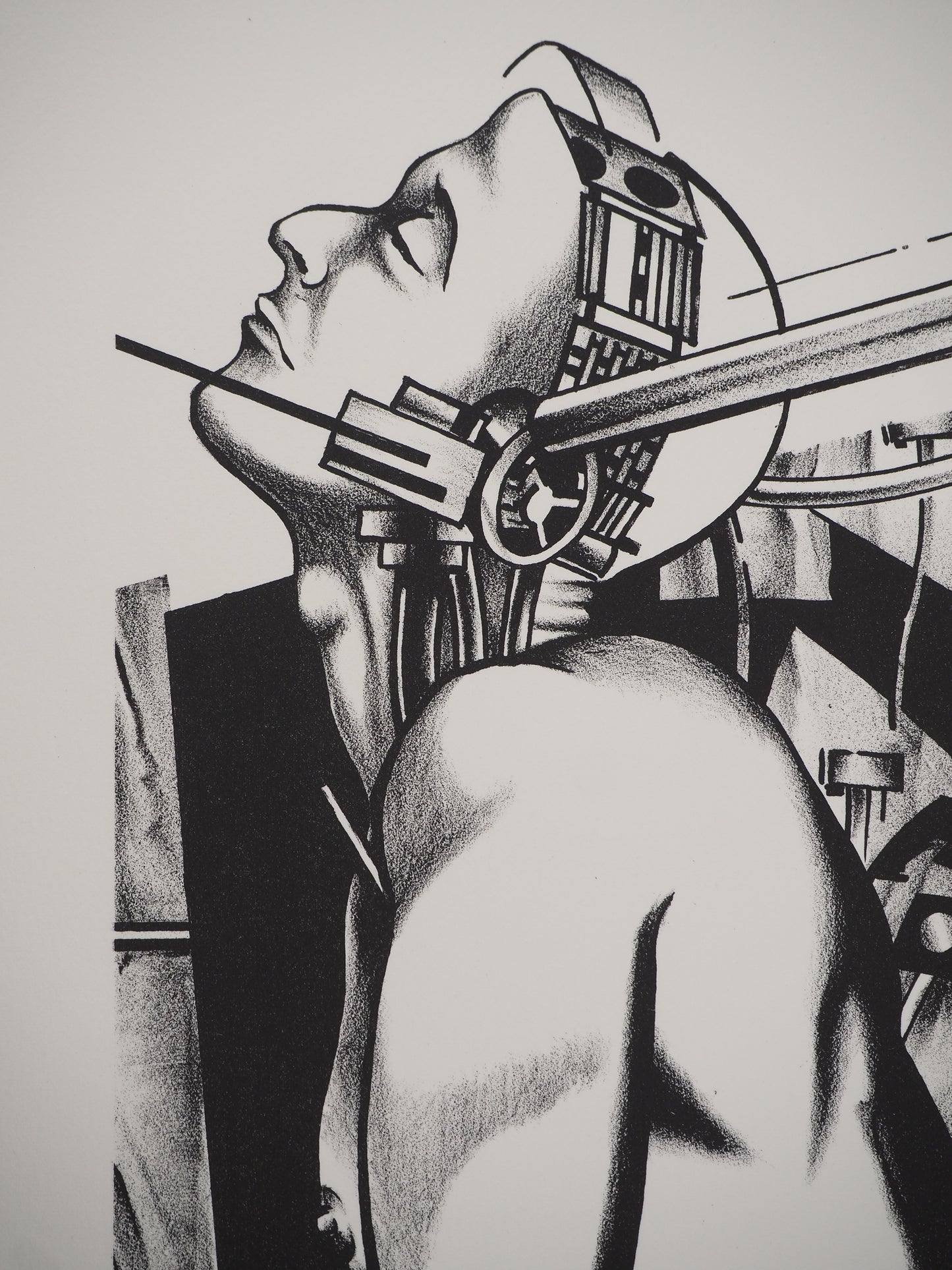 Francisco MELO : Couple de Cyborgs - Lithographie originale signée
