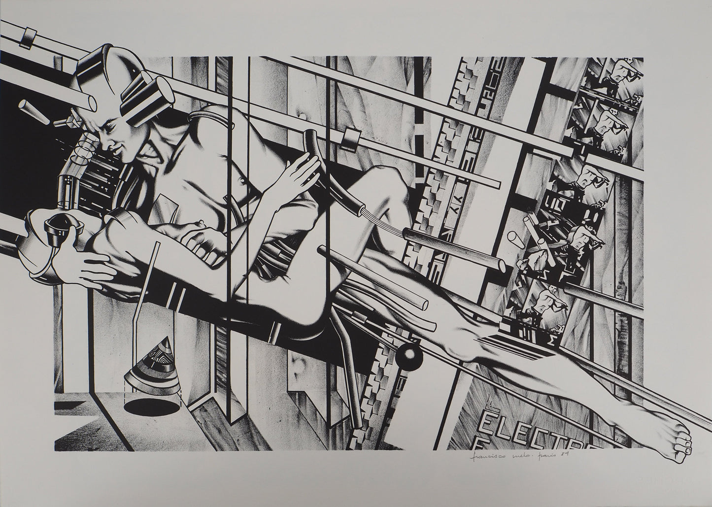 Francisco MELO : Les amants du futurs - Lithographie originale signée