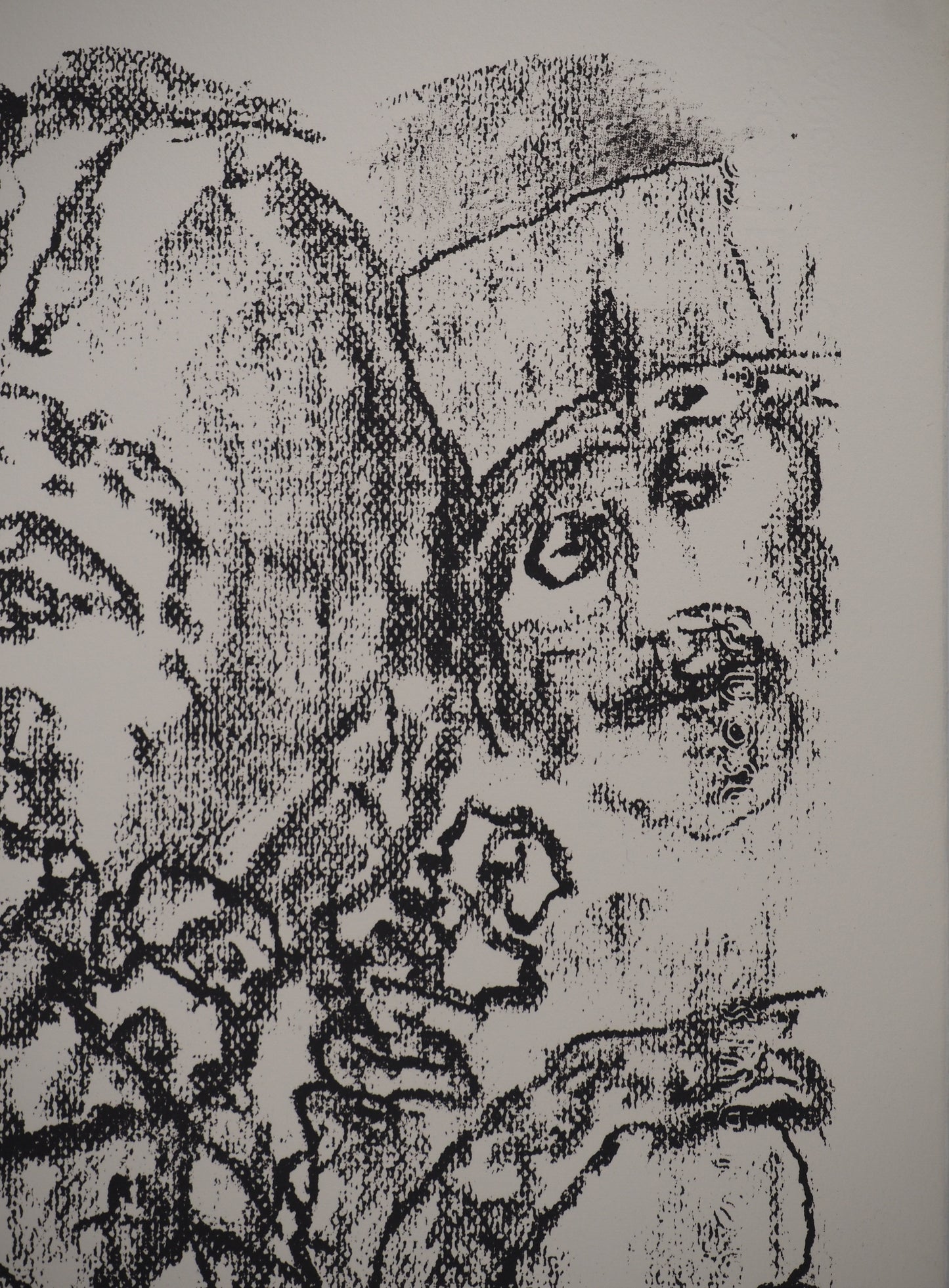 Leopoldo PRESAS : Jeune femme pensive - Lithographie originale signée