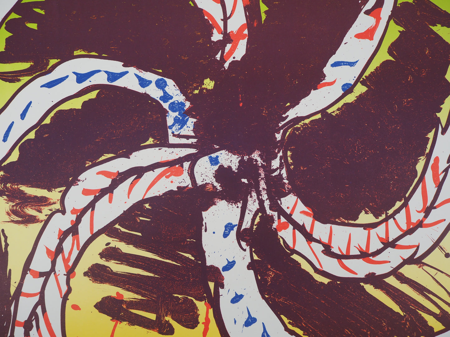 Pierre ALECHINSKY : Exposition 1982 - Lithographie originale signée