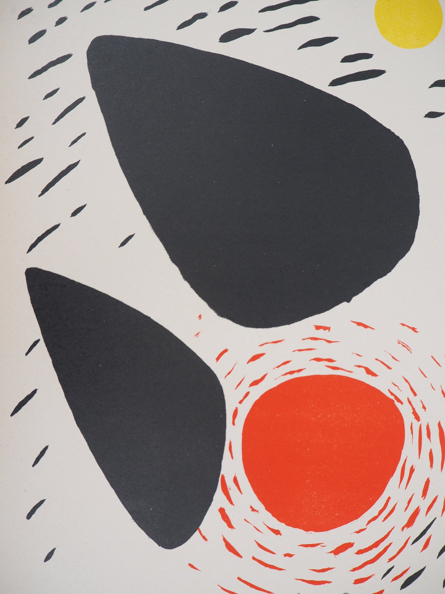 Joan MIRO : Poésie de l'espace : Formes en mouvement - Lithographie originale