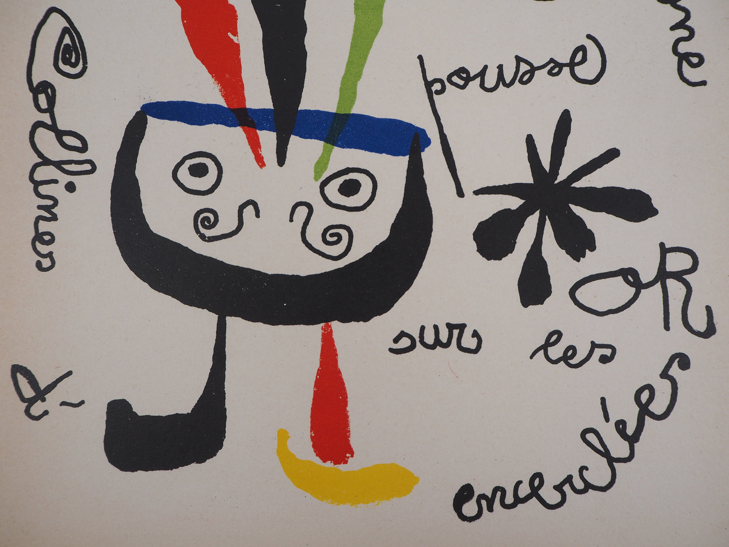 Joan MIRO : L’oiseau surréaliste - Lithographie originale