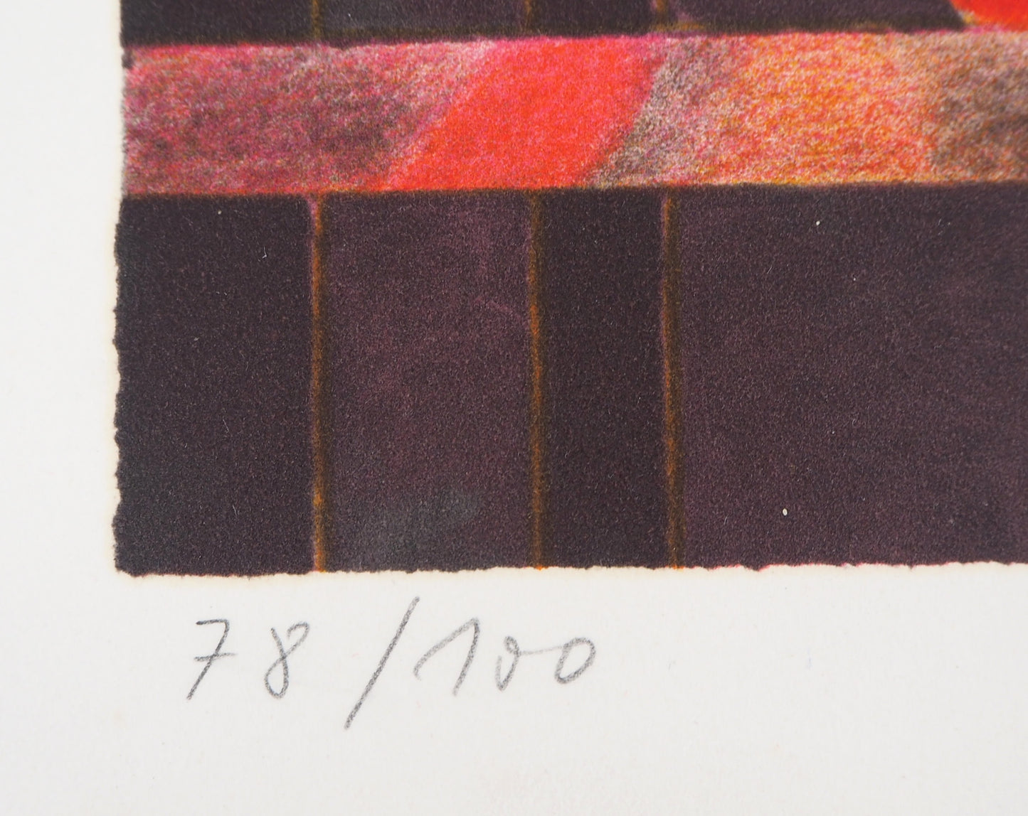Pierre GARCIA FONS : Vase de coquelicots - Lithographie originale signée