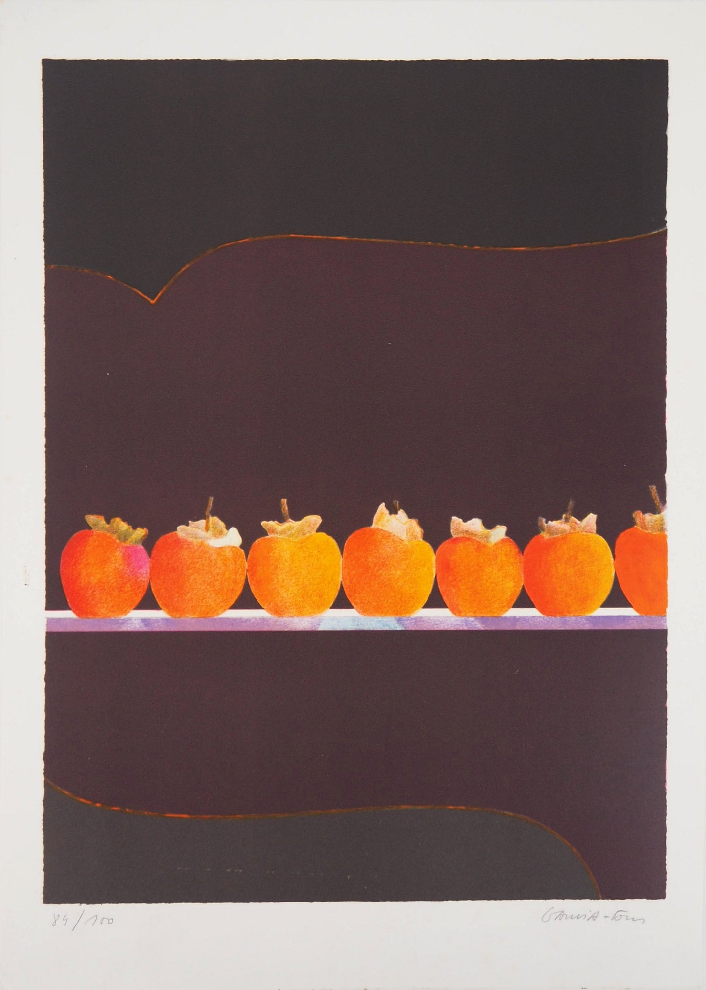 Pierre GARCIA FONS : Les fruits de la géométrie - Lithographie originale signée