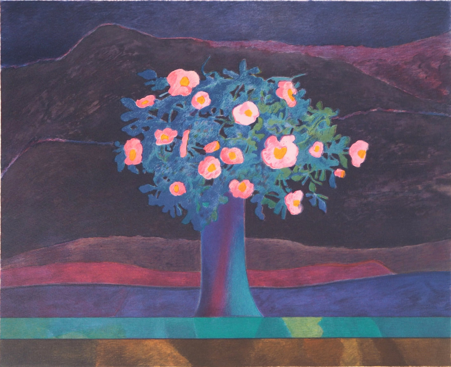 Pierre GARCIA FONS : Arbre fleuri - Lithographie originale signée