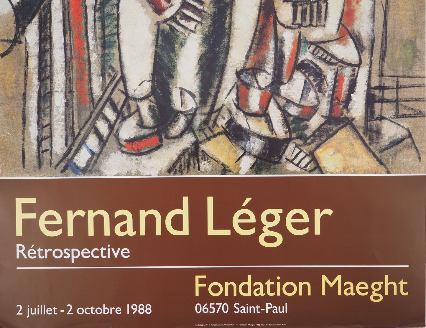 Fernand LEGER : Retrospective - Affiche originale