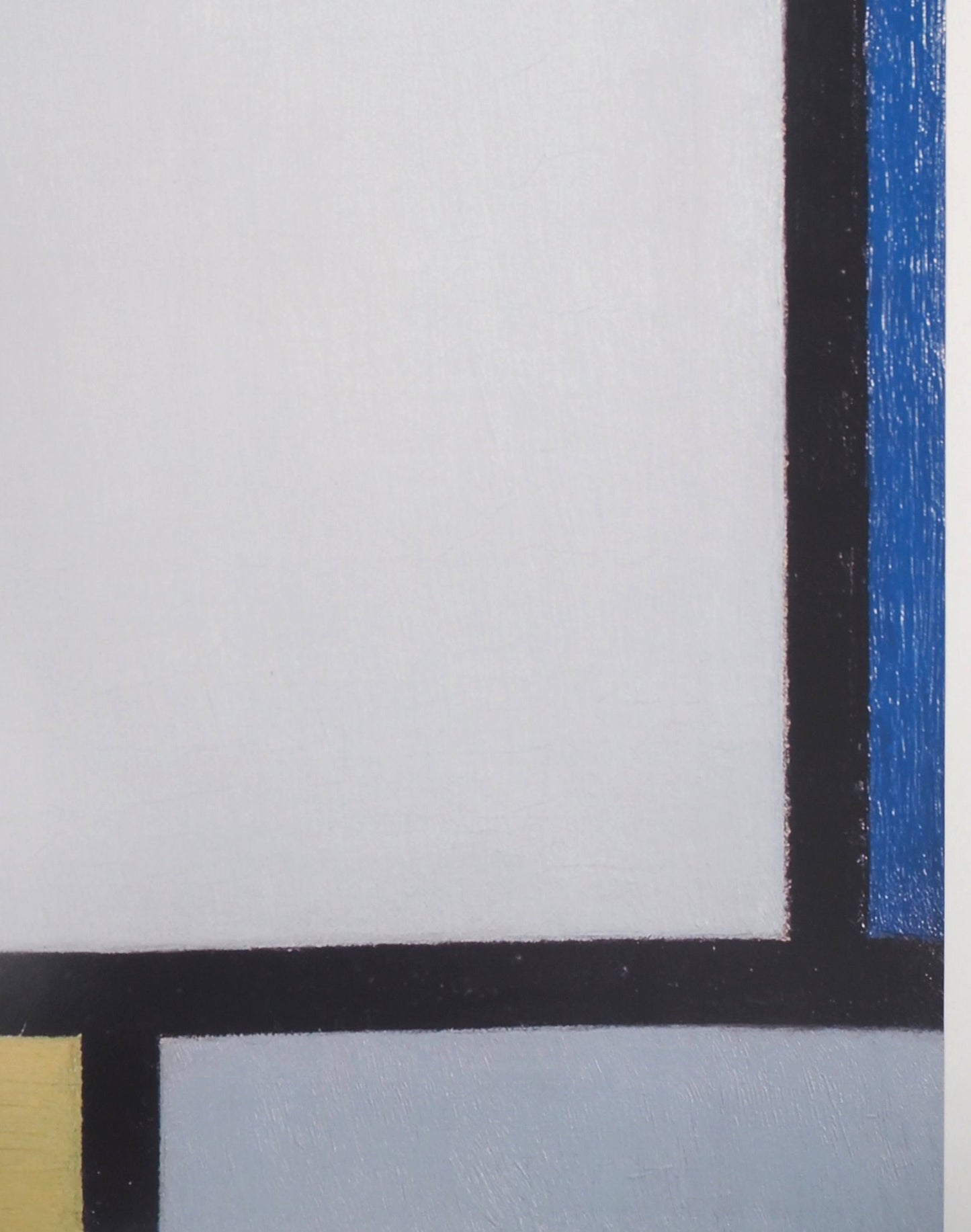 Piet MONDRIAN : Composition en jaune et rouge - Affiche originale signée