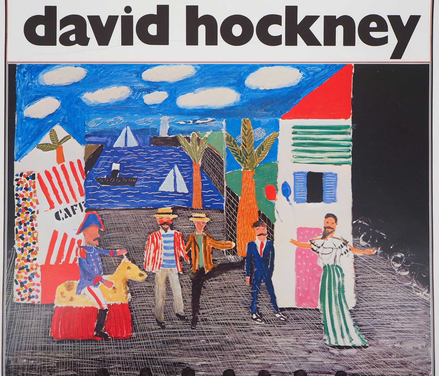 David HOCKNEY : Théâtre, Tirésias - Affiche originale en couleurs